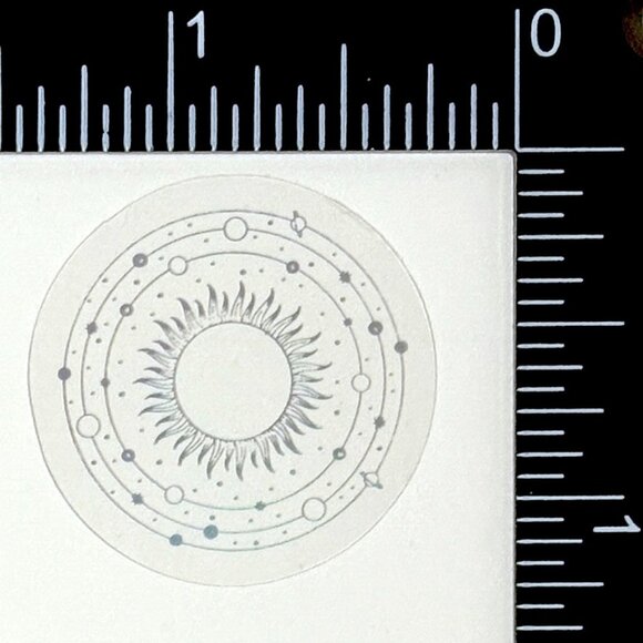 🌀10/$10🌀 Silver Celestial Holographic Translucent Waterproof Vinyl Sticker - Picture 1 of 1